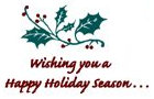 Wishing you a Happy Holiday Season...